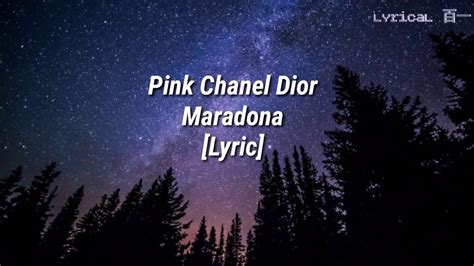 Traducción de la letra de Maradona de Pink Chanel Dior al 